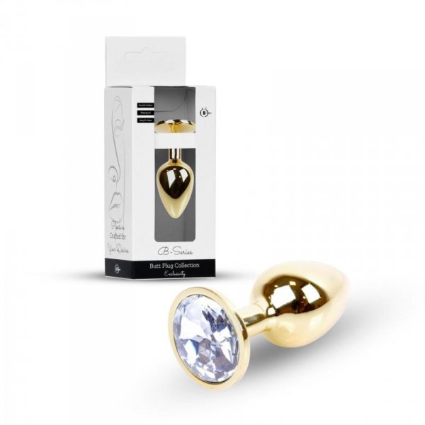 Plug-Jewellery Gold PLUG- Clear