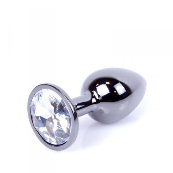 MyLove Toys - Jewellery Dark Silver PLUG- Clear