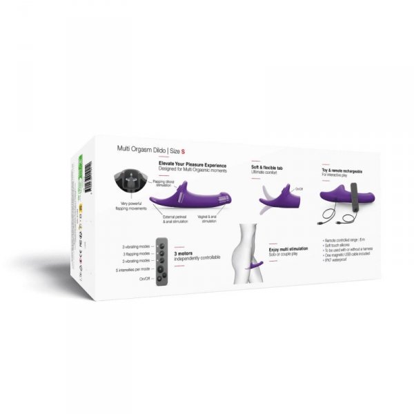 MULTI ORGASM DILDO - S - PURPLE TR