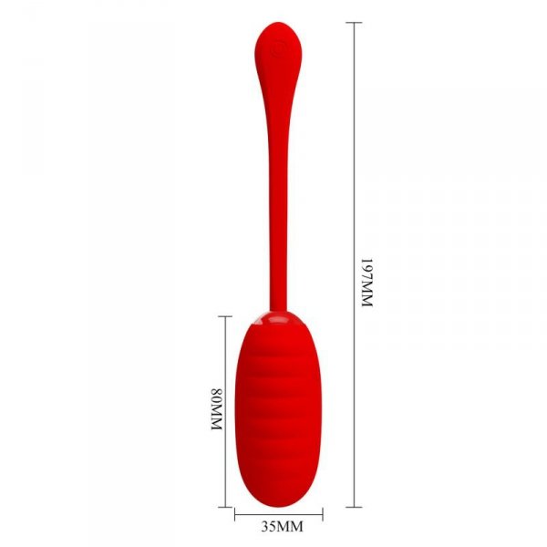 PRETTY LOVE - KIRK EGG Red 12 function vibrations