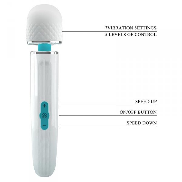 PRETTY LOVE - Bertas, 5 levels of speed control 7 vibration functions, ABS Silicone, USB rechargeable