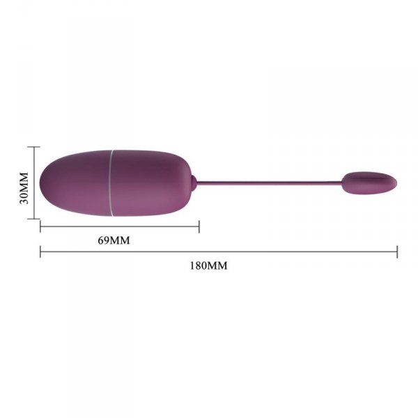 PRETTY LOVE - Nymph, 12 vibration functions Mobile APP Long-distance Control, ABS, 1 AAA battery