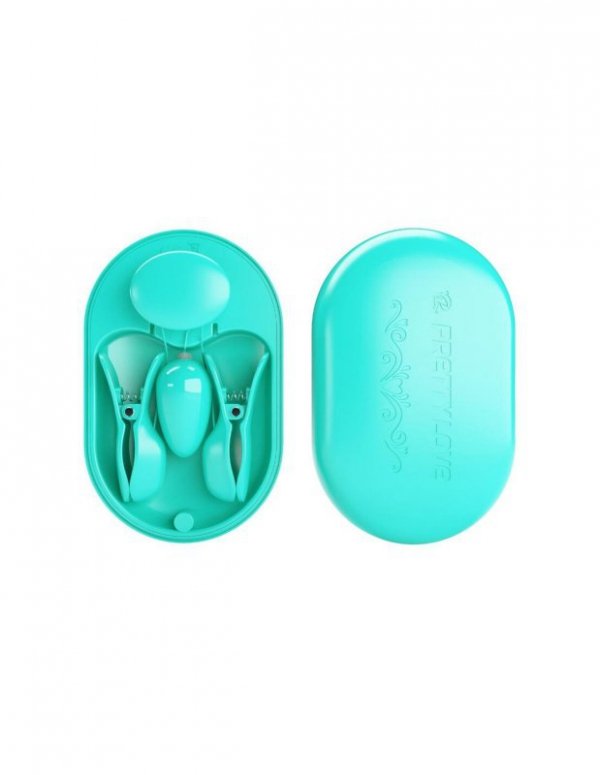 ABS, 3 intensities of electric stimulation, 7 vibration settings, USB rechargeable.