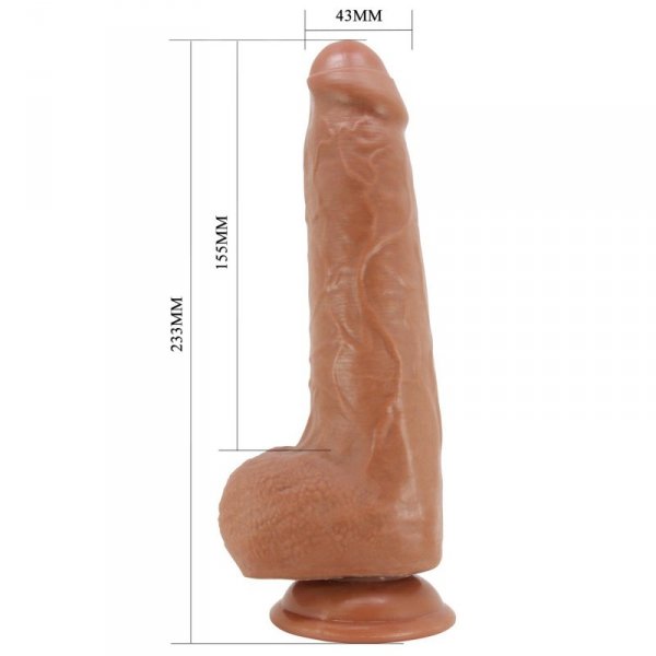 PRETTY LOVE - DRACO 9.2&quot;(233mm) Sliding Skin Series TPR, Suction base