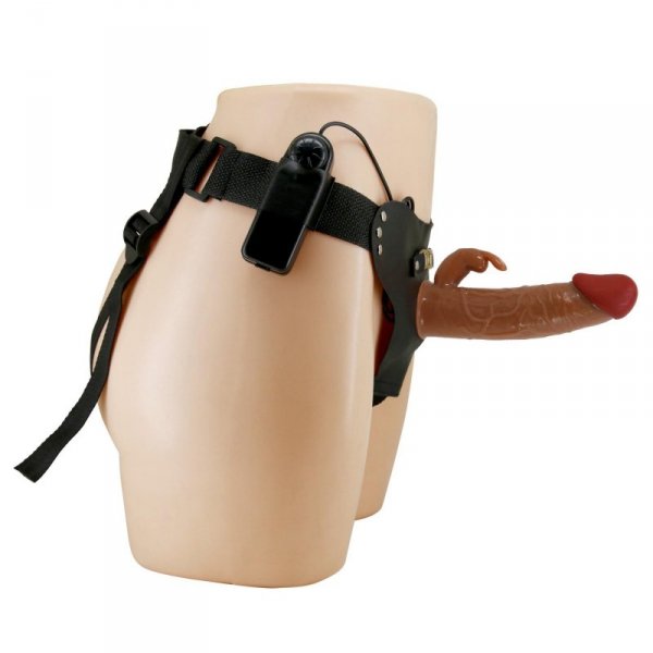 PRETTY LOVE - Marion, Universal Strap-On Harness, Dildo 7.4&#039;&#039;TPR, multi-speed vibration