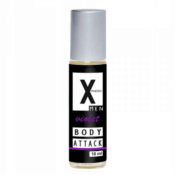 Perfumy męskie X-Phero Body Attack Violet o subtelnym zapachu. Piękne