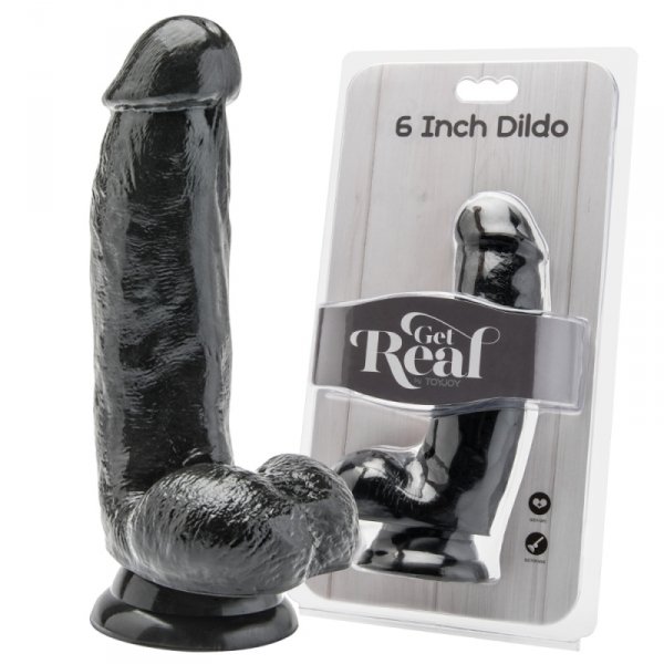 Dildo Get Real Black 6&#039;&#039;