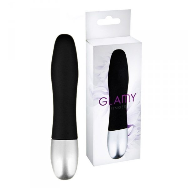 Wibrator, masażer do pochwy i łechtaczki. Finger Black