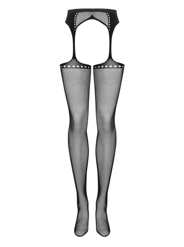 Garter stockings S314 czarne S/M/L. Seksowne. Podniecające.