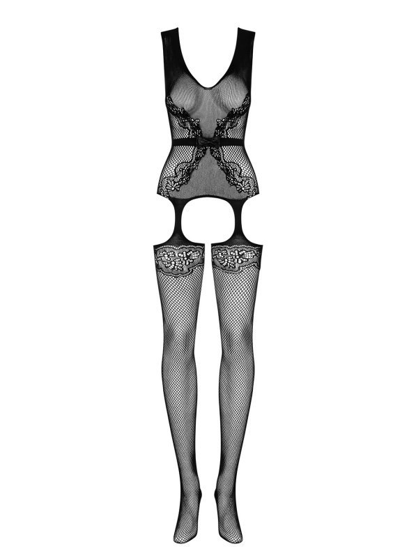 Bodystocking damskie, otwarty krok. Seksowne F217 XL/XXL