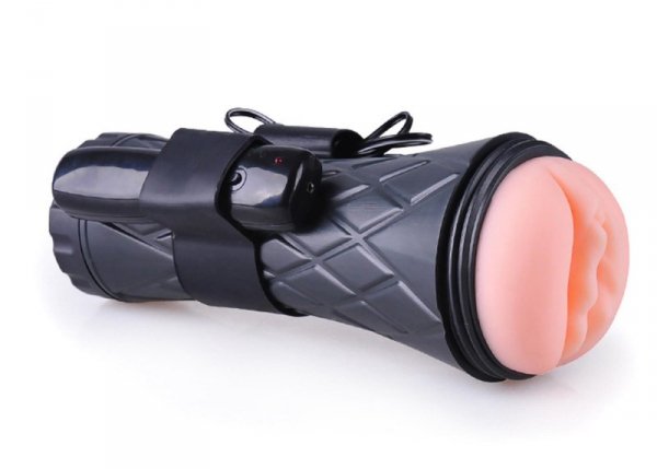 Masturbator Ciasny -Vibrating Vagina cyber skin- Latarka