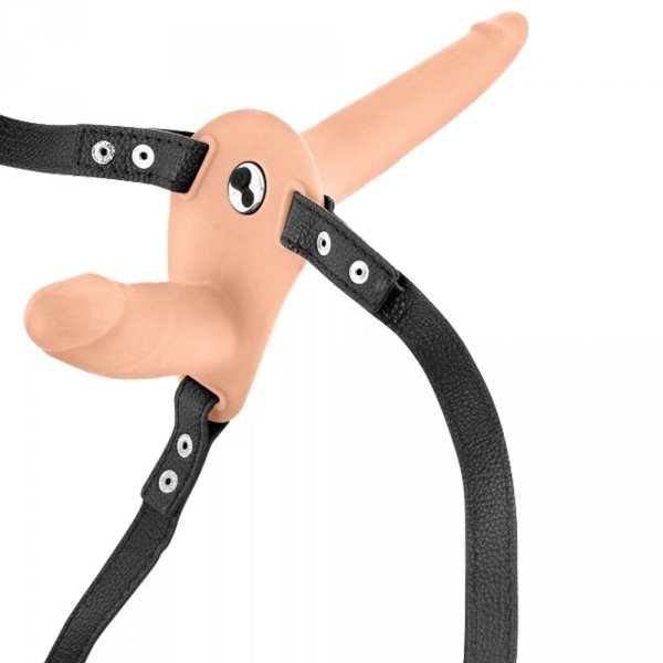 podwójny strapon z wibracjami dildo dla kobiet