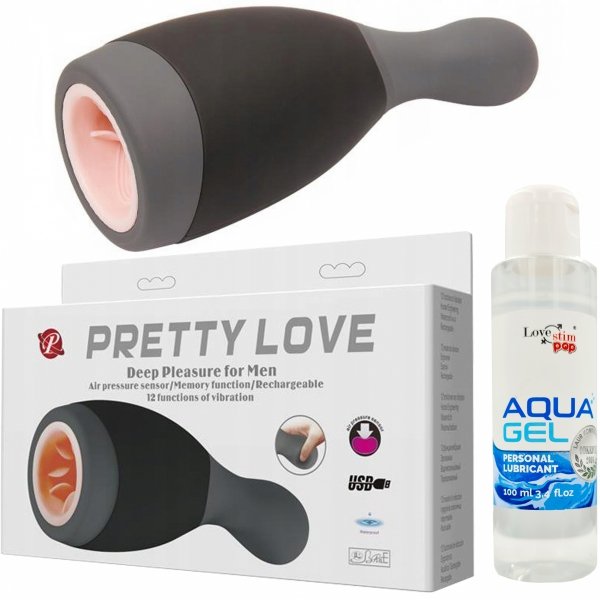 PRETTY LOVE - Deep Pleasure for Men- 12 function vibrations