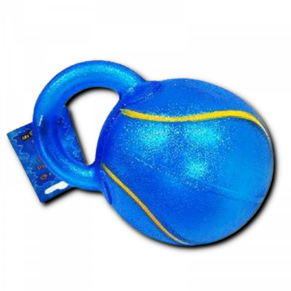 YARRO Zabawka piłka tpr z uchwytem niebieska 11 x 13,5 cm