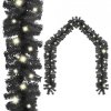 Girlanda świąteczna z lampkami LED, 20 m, czarna