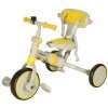 Rowerek trójkołowy TRIKE FIX V4 rower spacerówka rowerek biegowy 6w1 szary żółty