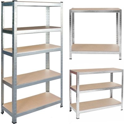 Regał metalowy magazynowy 150 x 75 x 30 cm Humberg HR-810