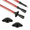 Kijki kije trekkingowe do nordic walking składane 2 sztuki czerwone
