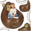 Fotel dla dzieci dmuchany puf Bestway 75116 małpka 70kg