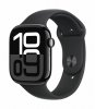 Apple Watch Series 10 GPS + Cellular, koperta 46 mm z aluminium w kolorze onyksu z paskiem sportowym w kolorze czarnym - rozmiar
