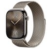 Apple Watch Series 10 GPS + Cellular, koperta 46 mm z tytanu w kolorze naturalnym z bransoletą mediolańską w kolorze naturalnego