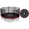Trampolina ogrodowa 12ft/374cm z siatką zewnętrzną i drabinką Neo-Sport