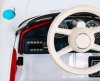 Autko BMW 507 Retro elektryczne dla dzieci Biały roadster