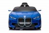 Autko BMW i4 na akumulator dla dzieci Niebieski + Wolny Start + EVA + Ekoskóra + Audio LED + Pilot