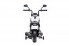 Motorek Chopper FASTER na akumulator dla dzieci Biały + Radio FM + Panel audio + LED