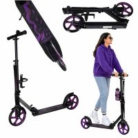 Hulajnoga miejska Trike Fix składana koła 200mm czarno-fioletowa 