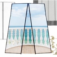 Moskitiera siatka magnetyczna LUARO na drzwi solidna mocny magnes 100x210cm 