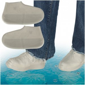 Ochraniacze na buty wodoodporne kalosze M szare roz. 35-38