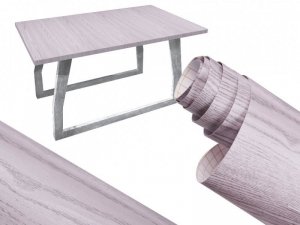 Folia rolka samoprzylepna okleina tapeta dąb srebrno-szary 1,22x50m