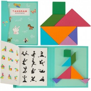 Tangram książeczka magnetyczna układanka klocki 3D