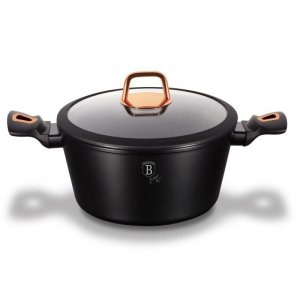 GARNEK GRANITOWY 24cm BERLINGER HAUS BLACK ROSE BH-1642