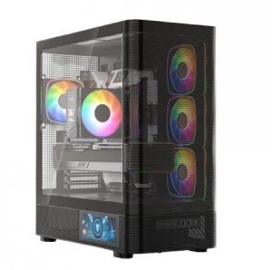 Obudowa Volcano AQ400 ARGB MIDI BLACK