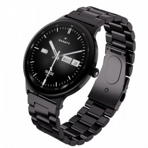 Smartwatch Quantum czarny stalowy