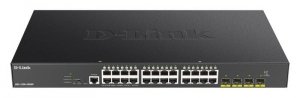 D-Link Przełącznik DGS-1250-28XMP 24GE PoE+ 4SFP+
