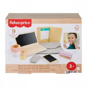 Fisher Price Praca zdalna Biuro Malucha drewniane