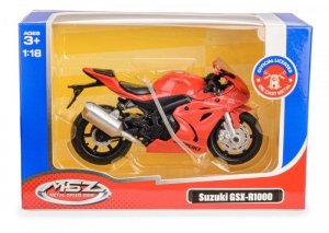 Daffi Motocykl MSZ 1:18 Suzuki GSX-R1000 czerwony