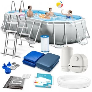 Basen ogrodowy stelażowy 503 x 274 x 122 cm zestaw 12w1 INTEX 26796