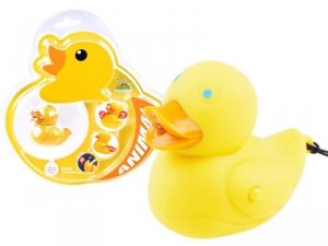 Kolorowy brelok do kluczy KACZKA - Zawieszka z światło + dźwięk ZA3527