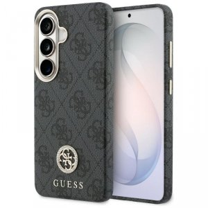 GUESS futerał do SAMSUNG S26 GUHMS26SP4GRMDEK (4G Rhinestone Round Logo MagSafe) czarny