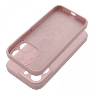 Futerał do iPhone 16 PLUS Silicone 2mm pudrowy róż