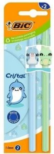 Długopis Cristal Figurine 1mm niebieski 2szt BIC