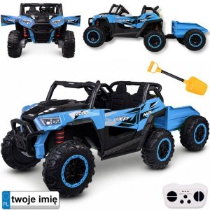 Auto na akumulator dla dziecka dwuosobowy BUGGY 4x4 przyczepa PA0342