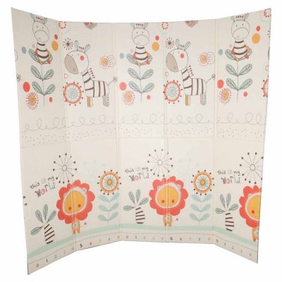 Mata edukacyjna piankowa dwustronna składana 180x200cm zwierzęta wzór