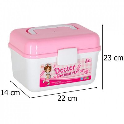 Zestaw lekarza w kuferku mały doktor dźwięk 35 elementów
