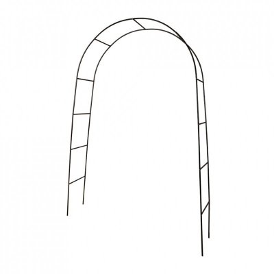 Pergola ogrodowa łuk uchwyt na róże kwiaty bluszcz pnącza metalowa 240 x 140 cm