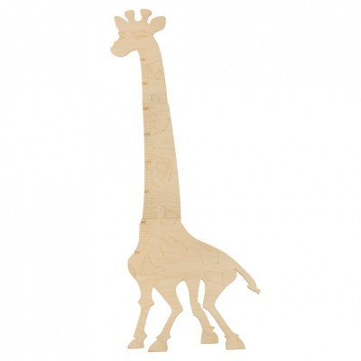 Miarka wzrostu drewniana żyrafa 125 cm